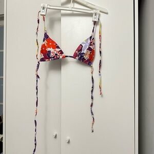 SHEIN Floral Multicolor Bikini Top